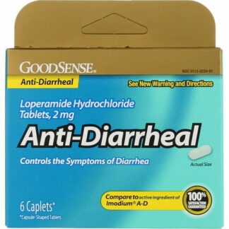 GoodSense Loperamide Hci 2 Mg Anti-Diarrheal Cplts 6 CT