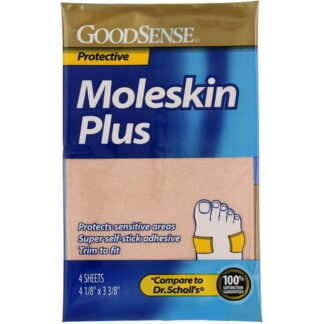 GoodSense Moleskin Plus (1/8" X 4") 4 Sheets