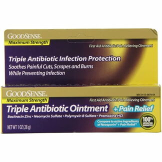 GoodSense Max Strength Triple Antibiotic Ointment + Pain Relief 1 oz