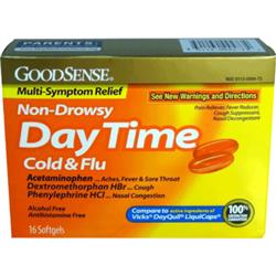 GoodSense Daytime Cold & Flu Multi Symptom Softgels 16 CT