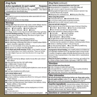 GoodSense Naproxen PM 220Mg/25Mg Caplets 20 CT