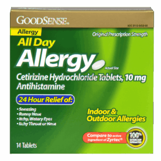 GoodSense All Day Allergy Cetirizine 10 Mg 24-Hour Tablets 14 CT