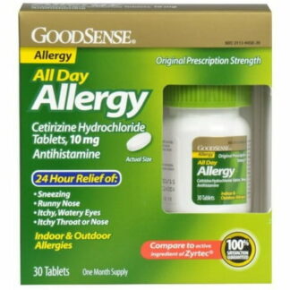 GoodSense All Day Allergy Cetirizine 10 Mg 24-Hour Tablets 30 CT