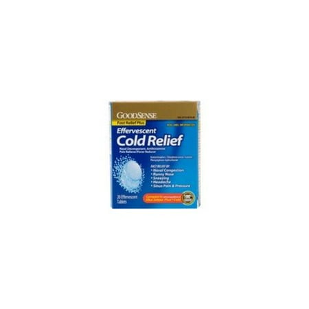 GoodSense Effervescent Cold Relief Plus 20 CT - Image 2