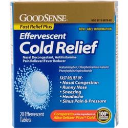 GoodSense Effervescent Cold Relief Plus 20 CT - Image 4